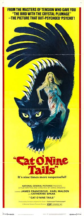 the movie poster: The Cat o' Nine Tails (1971)