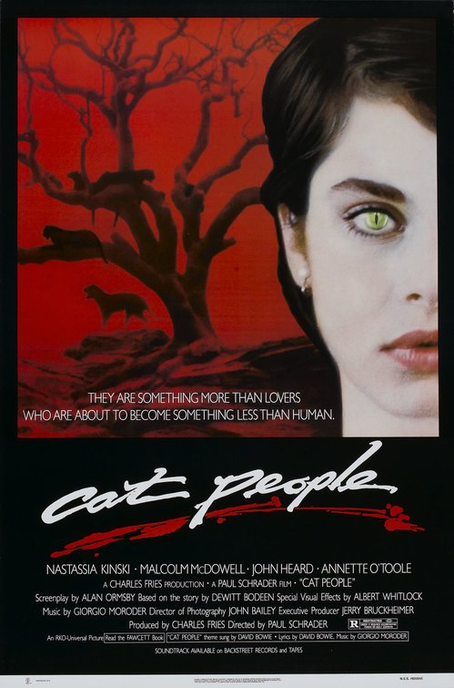 the movie poster: Cat People (1982) ver1