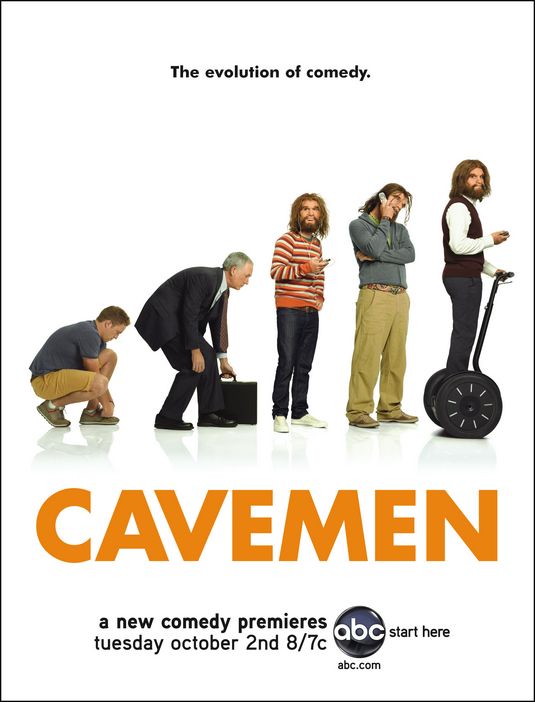 1000 piece jigsaw puzzle for tv poster: Cavemen