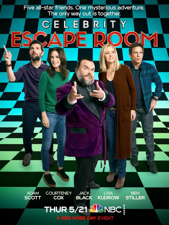 1000 piece jigsaw puzzle for tv poster: Celebrity Escape Room