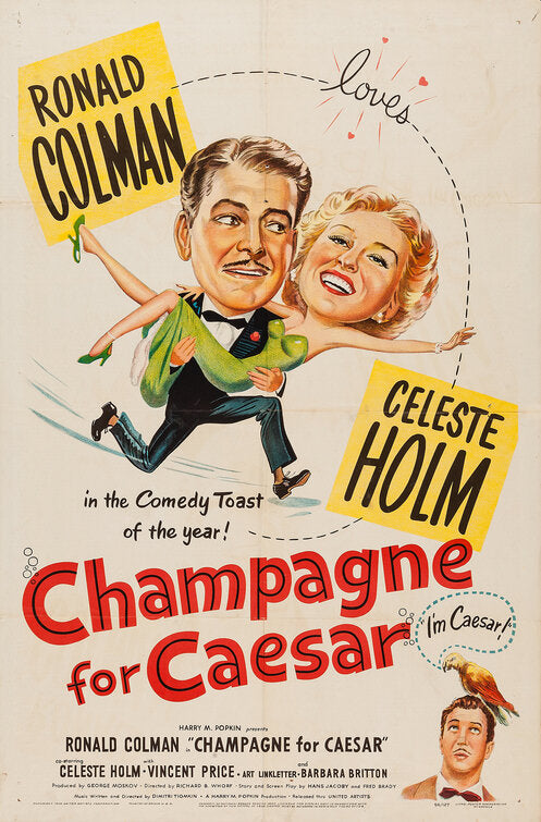 1000 piece jigsaw puzzle for the movie poster: Champagne for Caesar (1950)