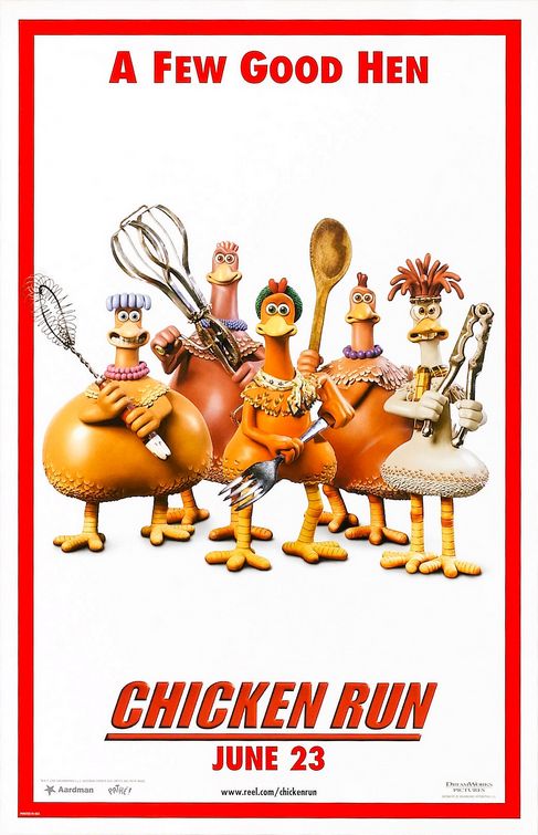 1000 piece jigsaw puzzle for the movie poster: Chicken Run (2000) ver3