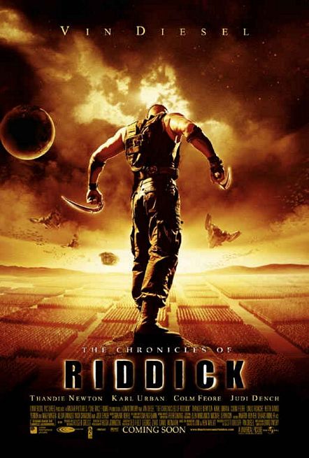 the movie poster: The Chronicles of Riddick (2004) ver3