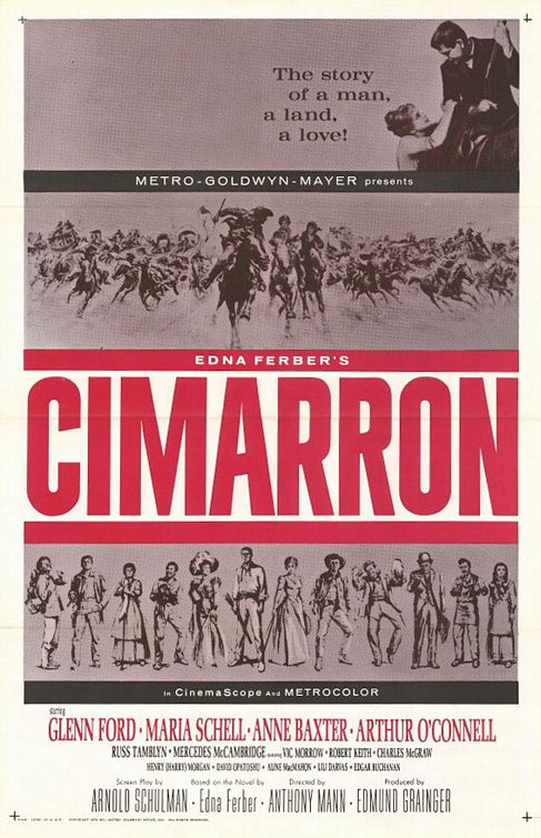 the movie poster: Cimarron (1960)