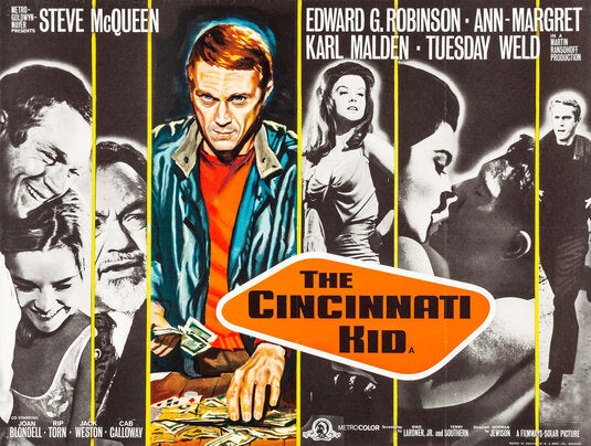 the movie poster: The Cincinnati Kid (1965) ver2