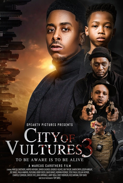 1000 piece jigsaw puzzle for the movie poster: City of Vultures 3 (2022)