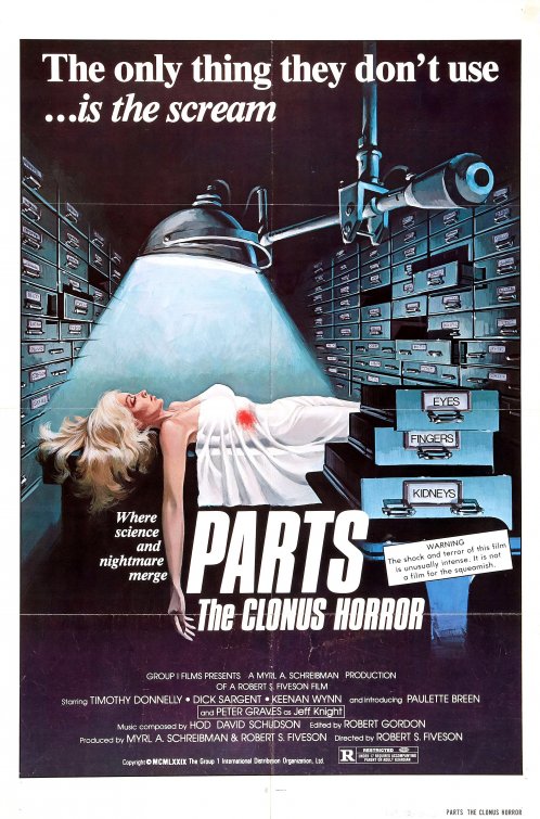 1000 piece jigsaw puzzle for the movie poster: The Clonus Horror (1979)
