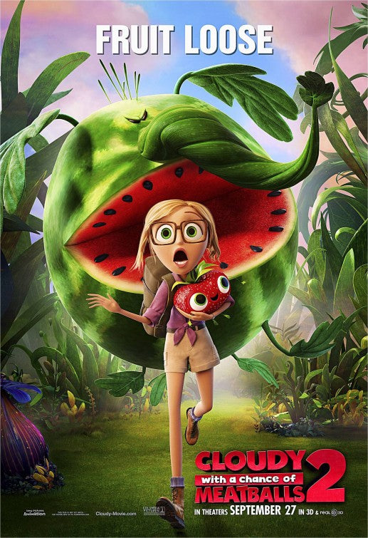 1000 piece jigsaw puzzle for the movie poster: Cloudy with a Chance of Meatballs 2 (2013) ver3