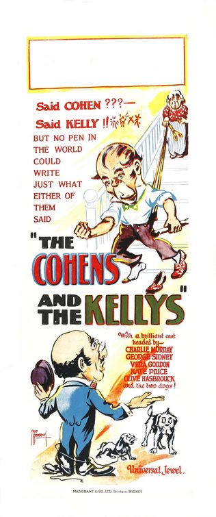the movie poster: The Cohens and the Kellys (1926)