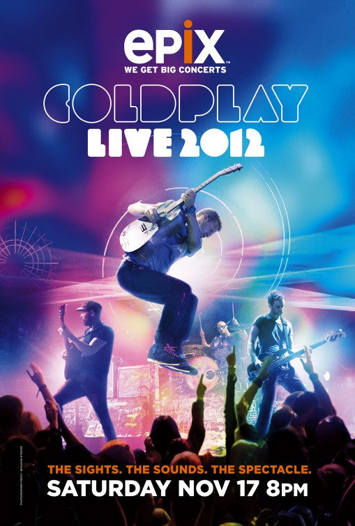 1000 piece jigsaw puzzle for tv poster: Coldplay Live 2012