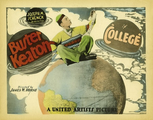 1000 piece jigsaw puzzle for the movie poster: College (1927) ver2
