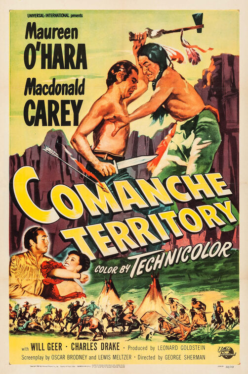 1000 piece jigsaw puzzle for the movie poster: Comanche Territory (1950)