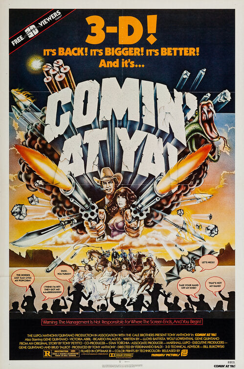 1000 piece jigsaw puzzle for the movie poster: Comin' at Ya! (1981)