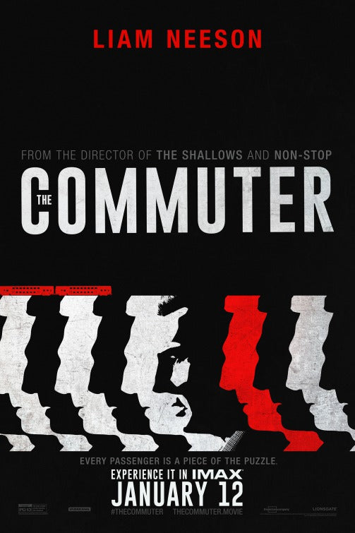 1000 piece jigsaw puzzle for the movie poster: The Commuter (2018) ver12