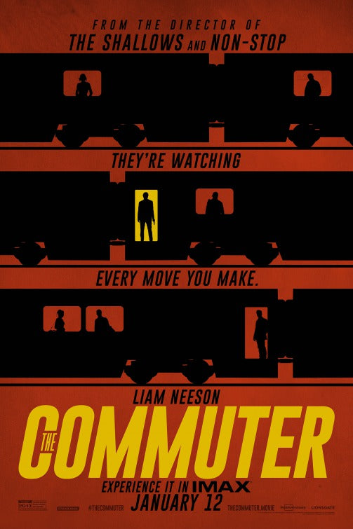 1000 piece jigsaw puzzle for the movie poster: The Commuter (2018) ver13