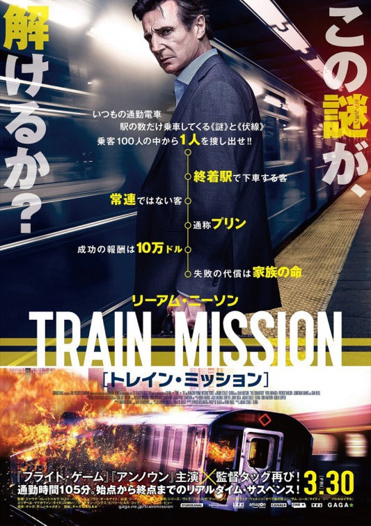 1000 piece jigsaw puzzle for the movie poster: The Commuter (2018) ver16