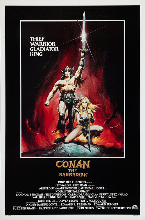 the movie poster: Conan the Barbarian (1982)
