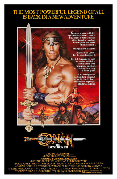 the movie poster: Conan the Destroyer (1984)