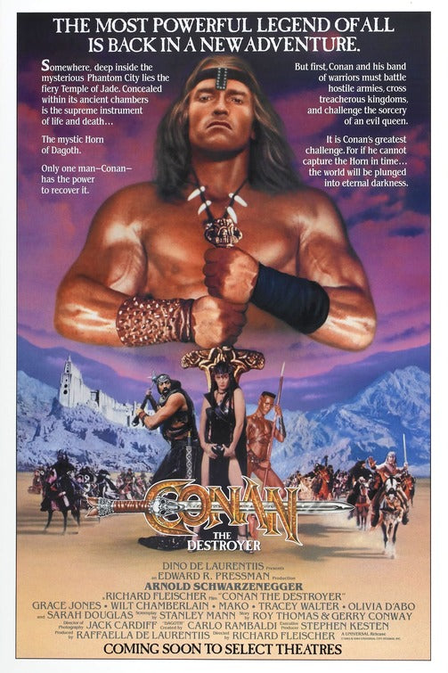 the movie poster: Conan the Destroyer (1984) ver2