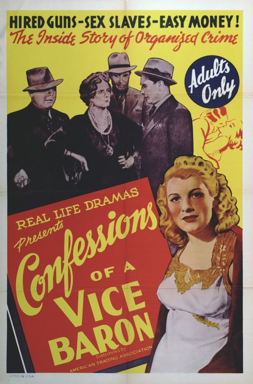 the movie poster: Confessions of a Vice Baron (1943)