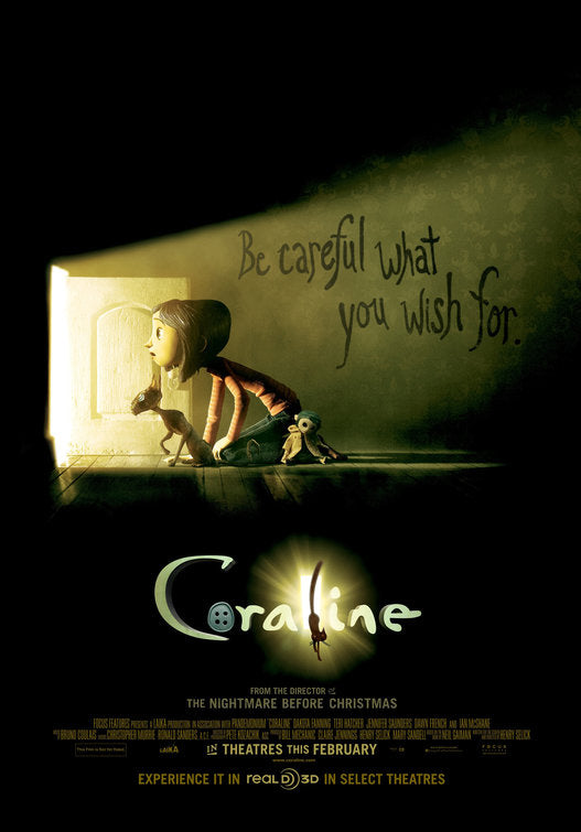 the movie poster: Coraline (2009)