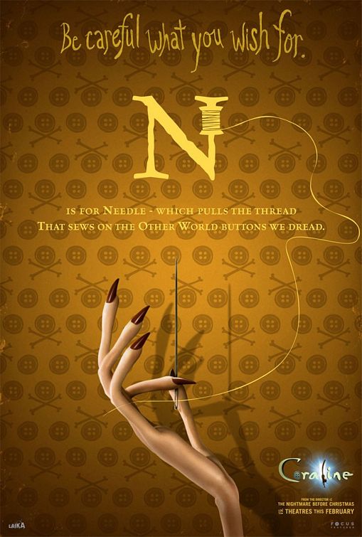 the movie poster: Coraline (2009) ver16
