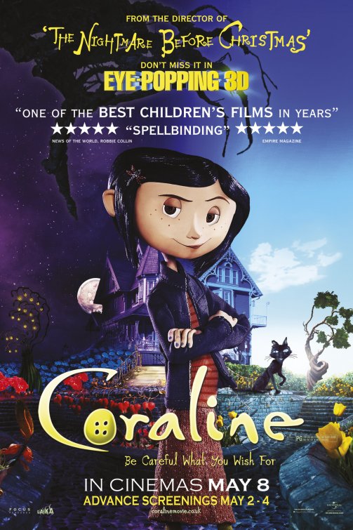 1000 piece jigsaw puzzle for the movie poster: Coraline (2009) ver35
