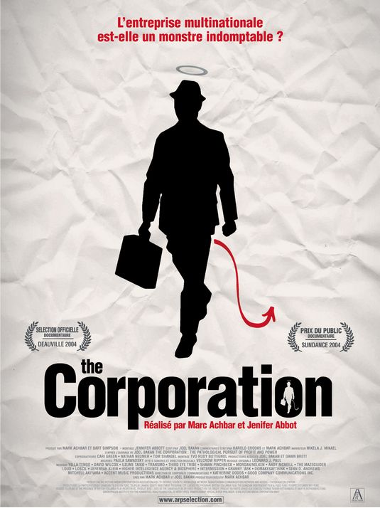 the movie poster: The Corporation (2004) ver3