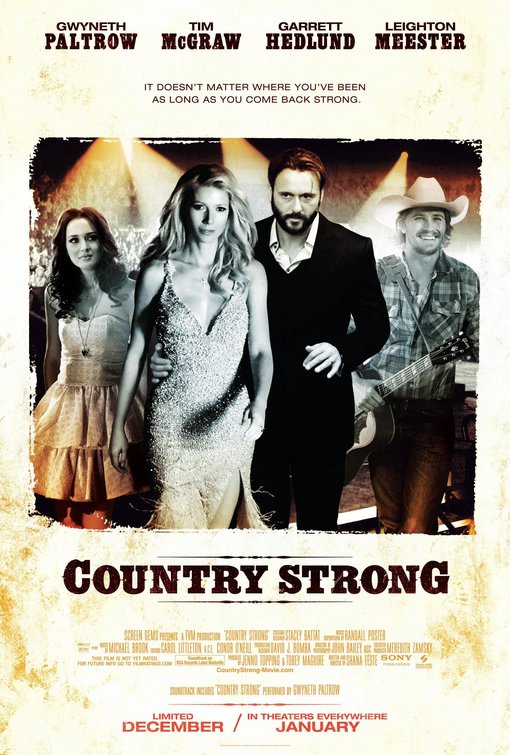 1000 piece jigsaw puzzle for the movie poster: Country Strong (2010)