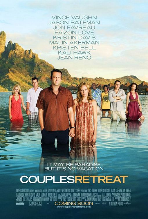 1000 piece jigsaw puzzle for the movie poster: Couples Retreat (2009)