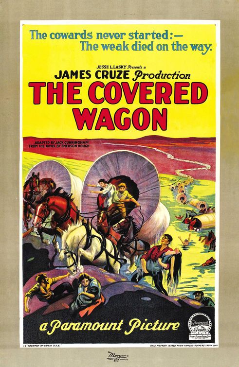 the movie poster: The Covered Wagon (1923) ver2