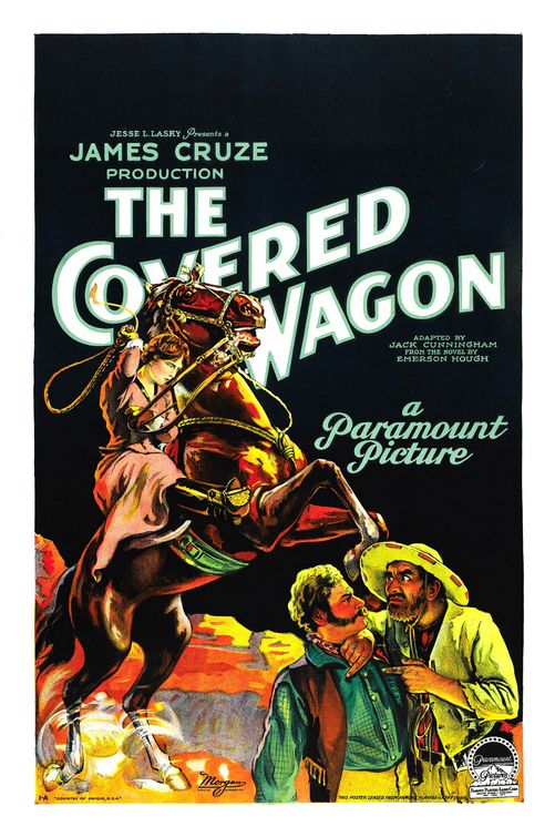 the movie poster: The Covered Wagon (1923) ver4