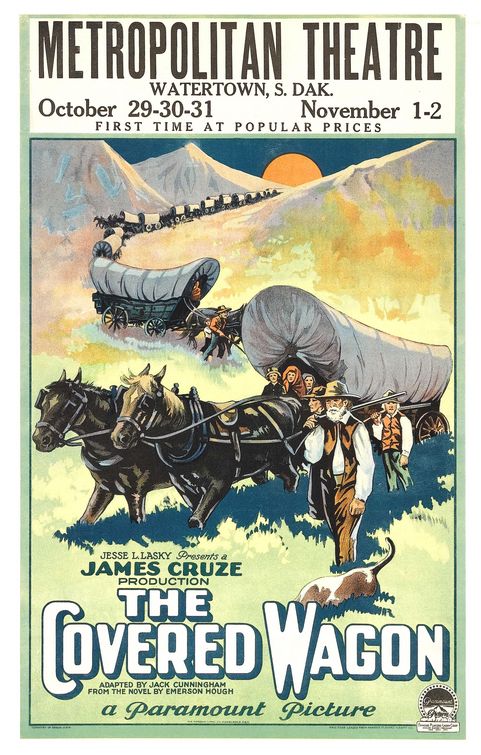 the movie poster: The Covered Wagon (1923) ver5