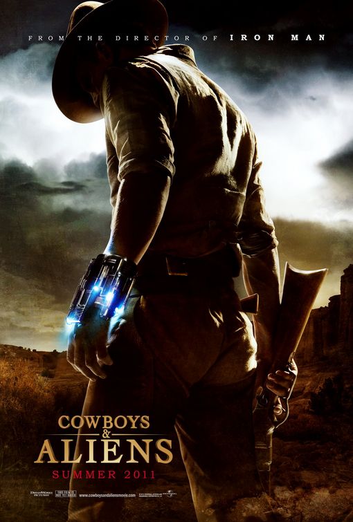1000 piece jigsaw puzzle for the movie poster: Cowboys & Aliens (2011)