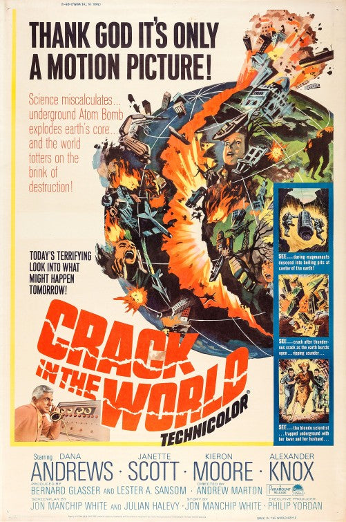 1000 piece jigsaw puzzle for the movie poster: Crack in the World (1965) ver2