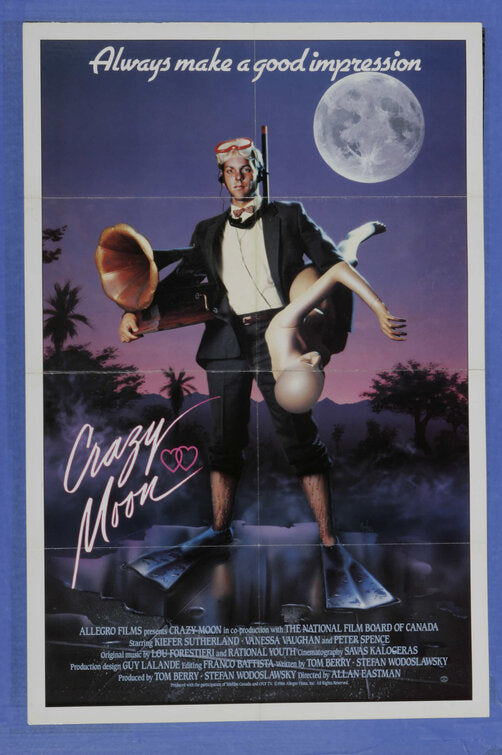 1000 piece jigsaw puzzle for the movie poster: Crazy Moon (1987)