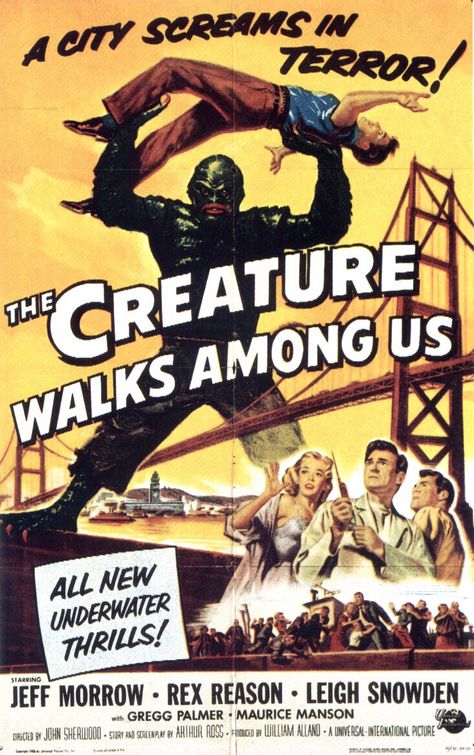 the movie poster: The Creature Walks Among Us (1956)