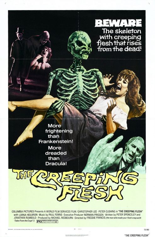 the movie poster: The Creeping Flesh (1973)