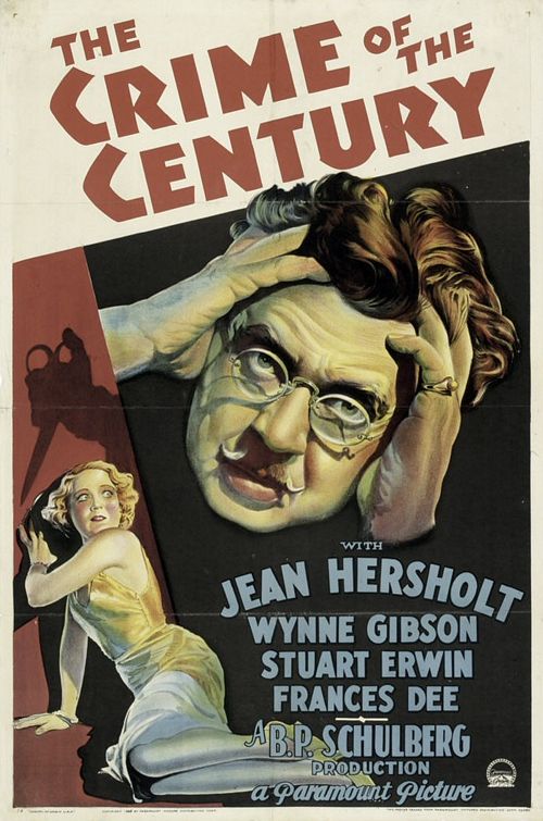 the movie poster: The Crime of the Century (1933)