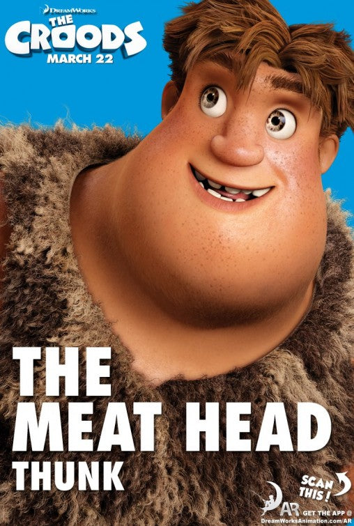 1000 piece jigsaw puzzle for the movie poster: The Croods (2013) ver10