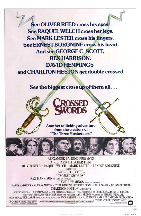 the movie poster: Crossed Swords (1977)