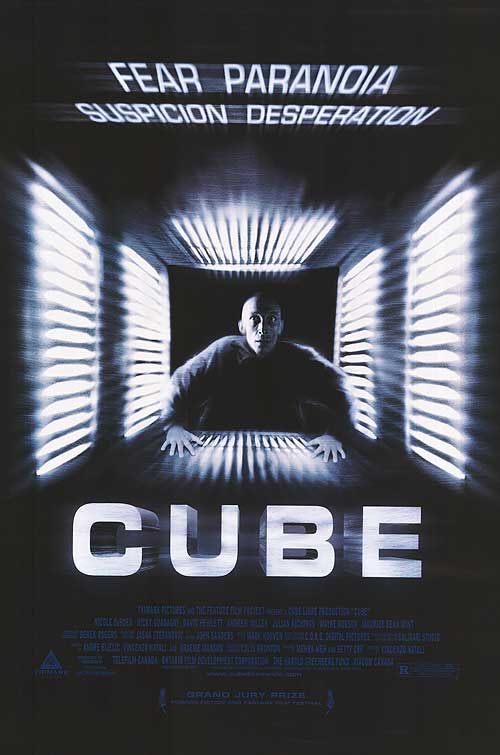 the movie poster: Cube (1998) ver2