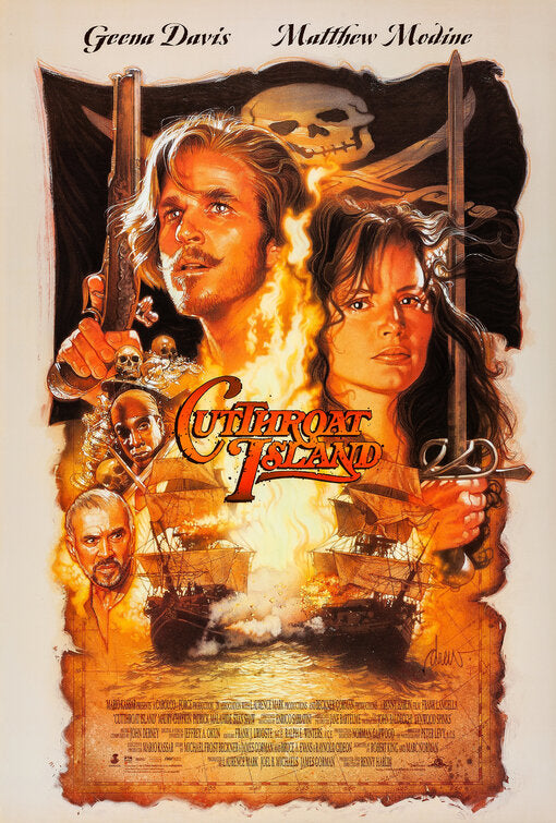 the movie poster: Cutthroat Island (1995) ver2