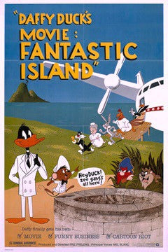 1000 piece jigsaw puzzle for the movie poster: Daffy Duck's Movie: Fantastic Island (1983)