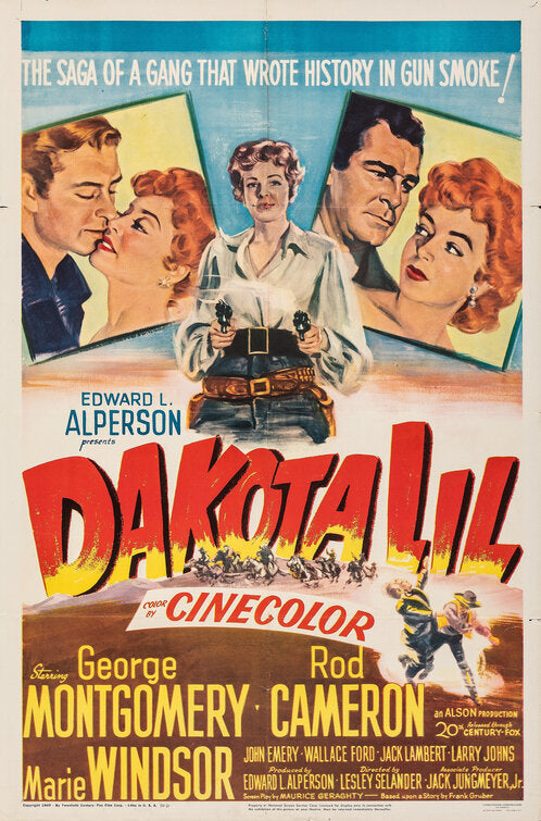 1000 piece jigsaw puzzle for the movie poster: Dakota Lil (1950) ver2