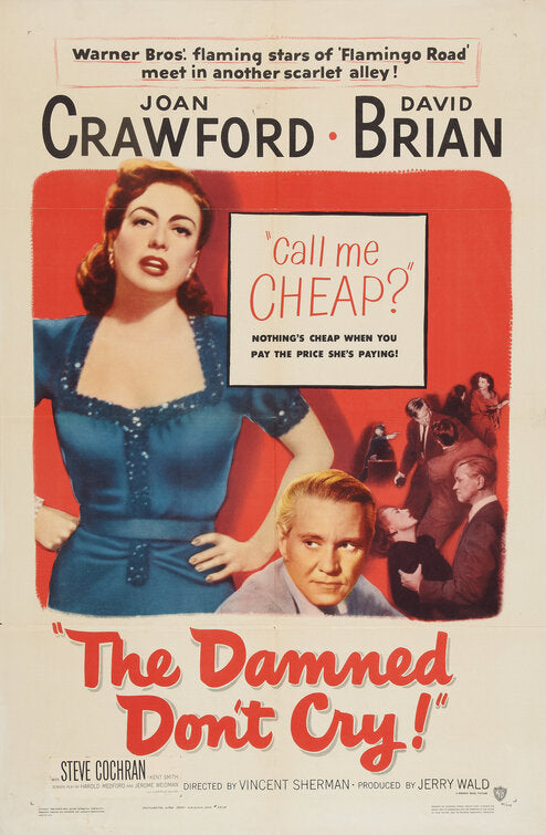 1000 piece jigsaw puzzle for the movie poster: The Damned Don't Cry (1950)