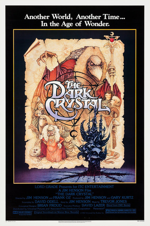 the movie poster: The Dark Crystal (1982)