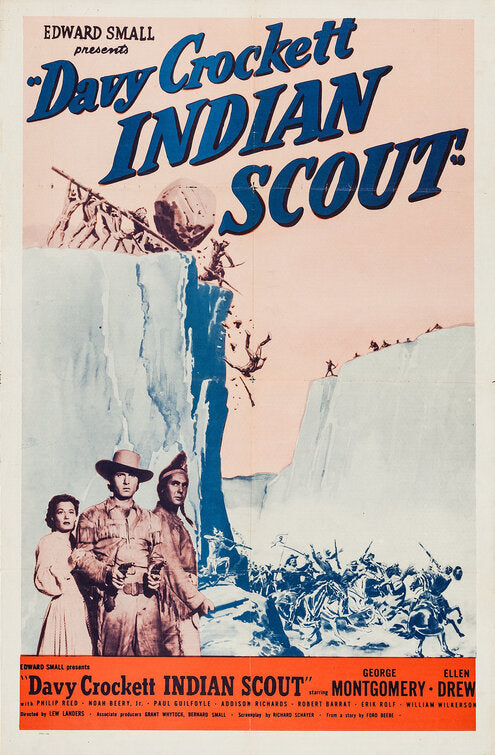 1000 piece jigsaw puzzle for the movie poster: Davy Crockett, Indian Scout (1950)
