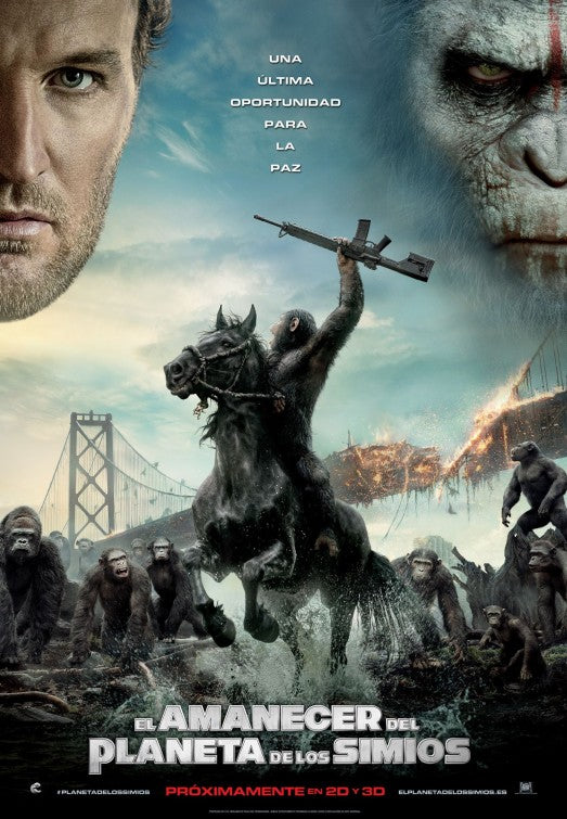 1000 piece jigsaw puzzle for the movie poster: Dawn of the Planet of the Apes (2014) ver7
