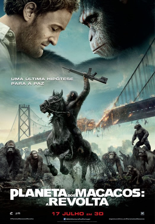 1000 piece jigsaw puzzle for the movie poster: Dawn of the Planet of the Apes (2014) ver8